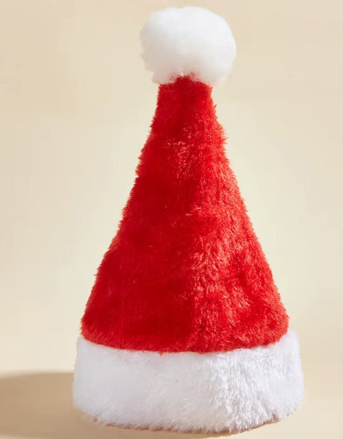 Load image into Gallery viewer, Christmas Dog Clothes Cap Pet Cat Dog Christmas Hat Plush Santa Hat Merry Christmas Decorations for Small Medium Dog Supplies
