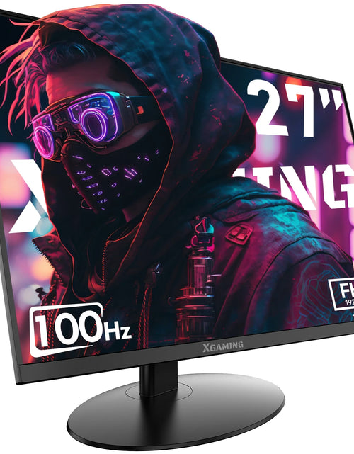 Load image into Gallery viewer, 27Inch Ultra Thin 100Hz Gaming Monitor,  3-Side Borderless FHD (1920X1080P) Computer Monitor, Screen PC Computer for Office, 1Ms MPRT, Freesync,Built-In 2*Speakers, HDMI
